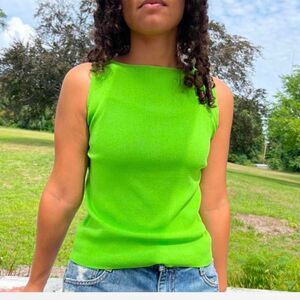 Women's Lime Green Tank